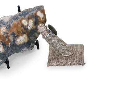 Green Moss Agate Size 4 Ring