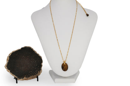 Tiger Eye Gemstone  20" Necklace