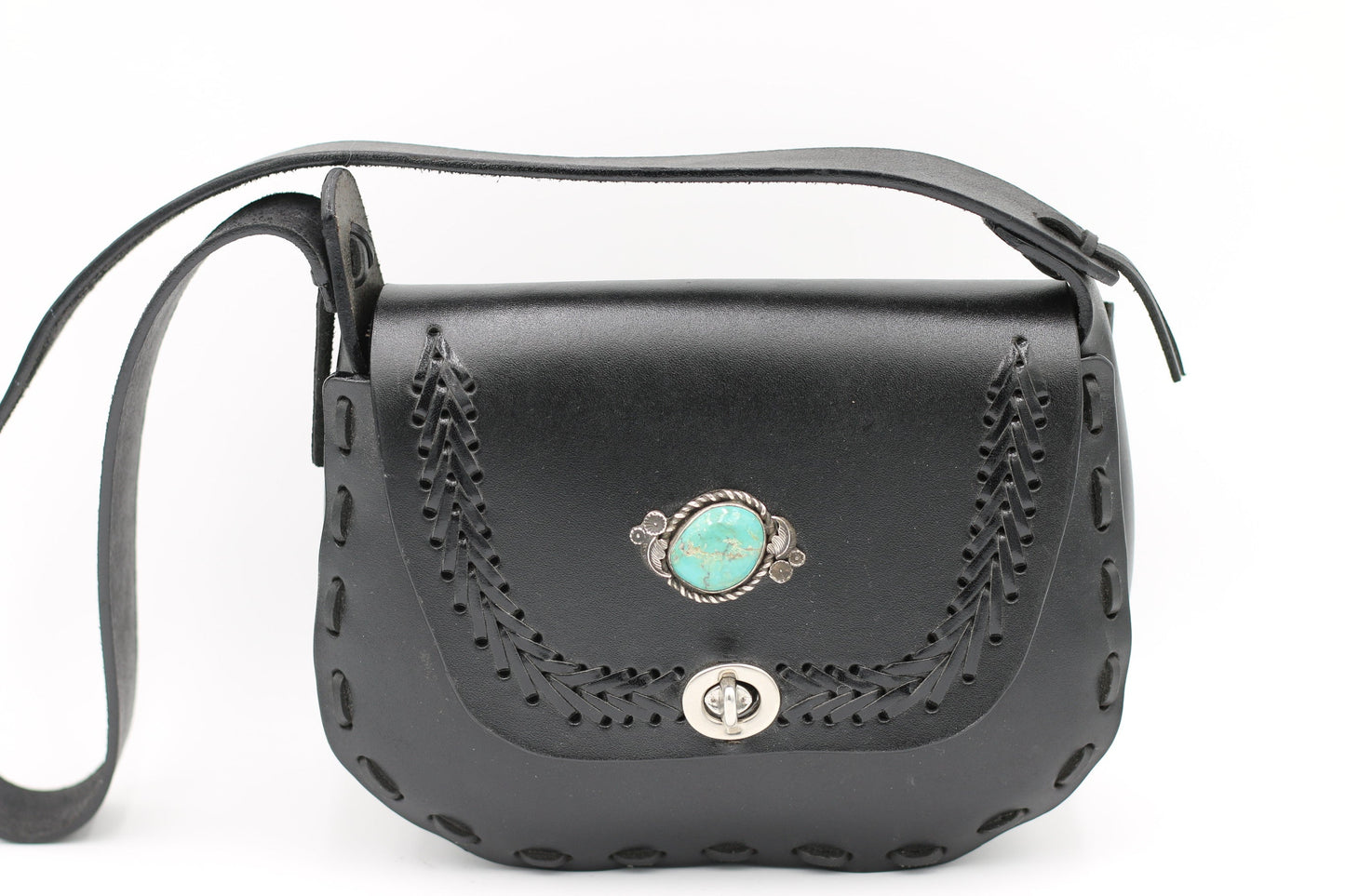 Black Leather Purse