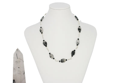 Tourmalinated Quartz 17" Necklace