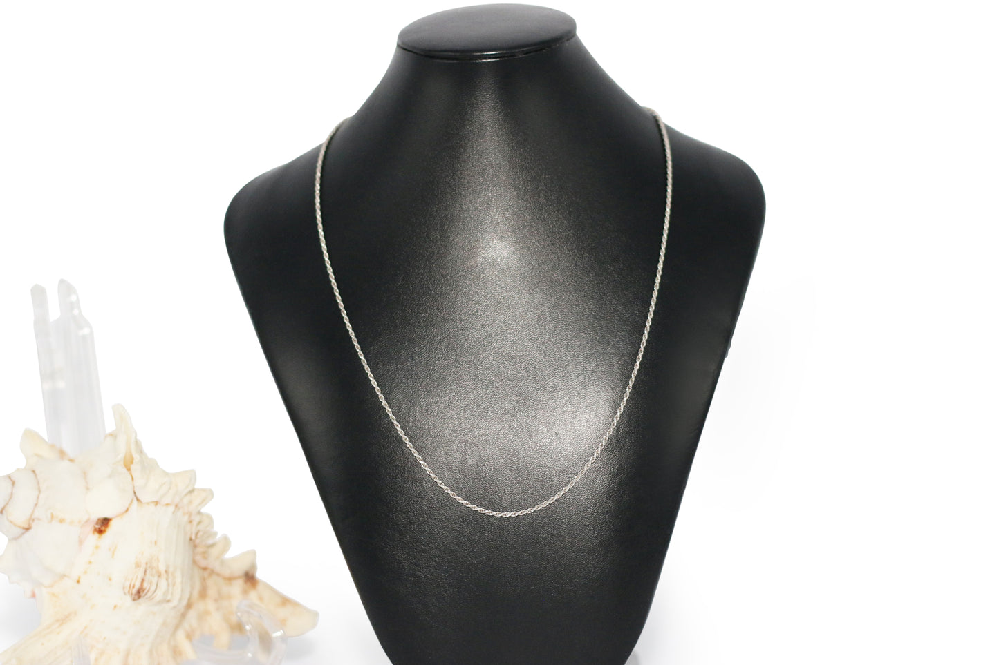 Sterling Silver Rope 20" Necklace