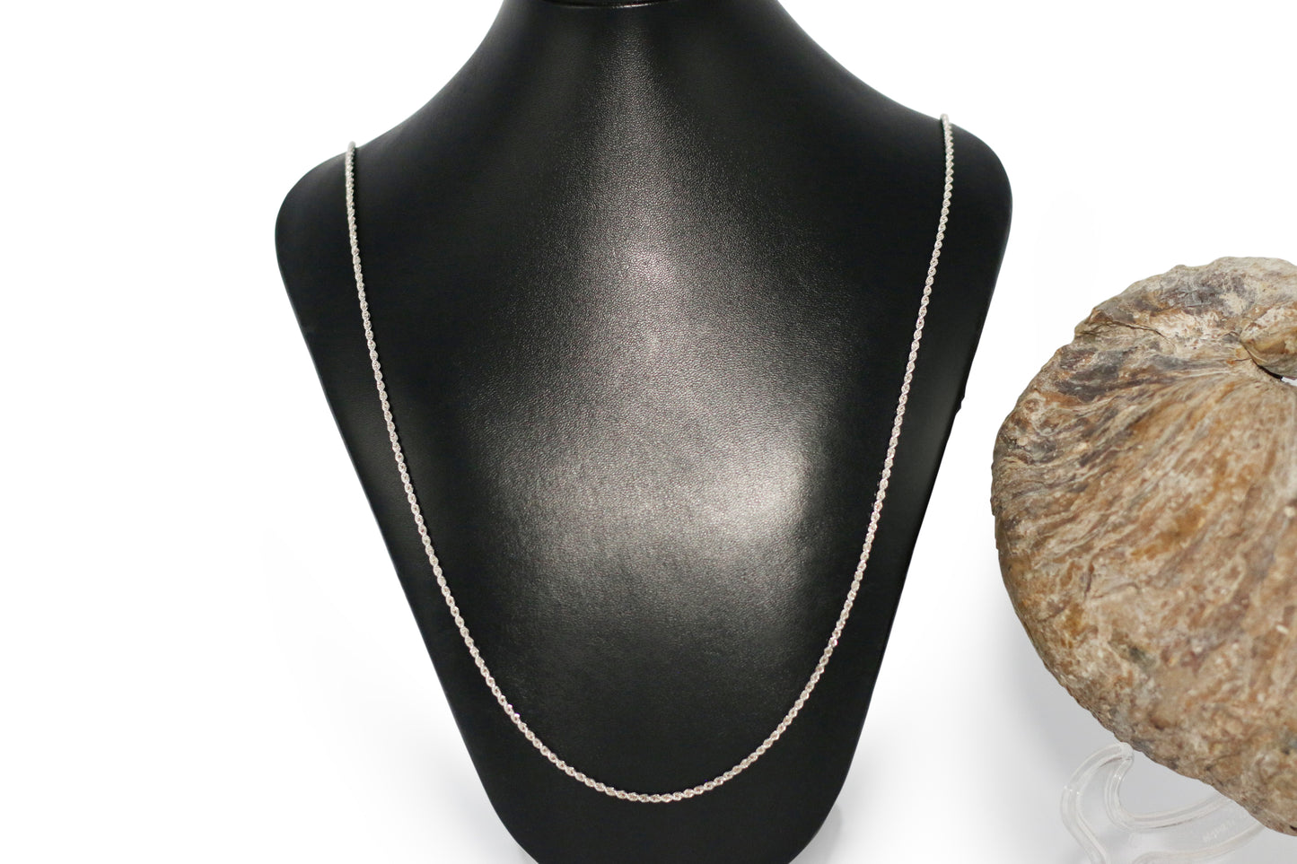 Sterling Silver Rope 36" Necklace