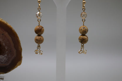 Picture Jasper Earrings