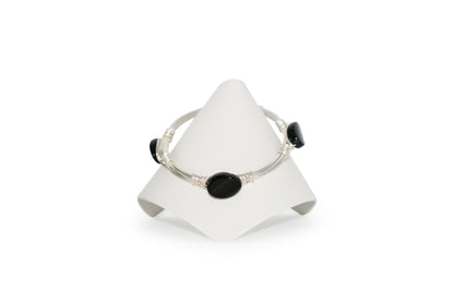 Twisted Onyx 7" Bracelet