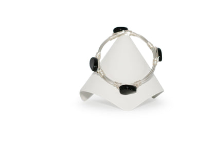 Twisted Onyx 7" Bracelet