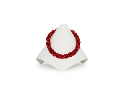 Red Byzantine 7-3/4" Bracelet