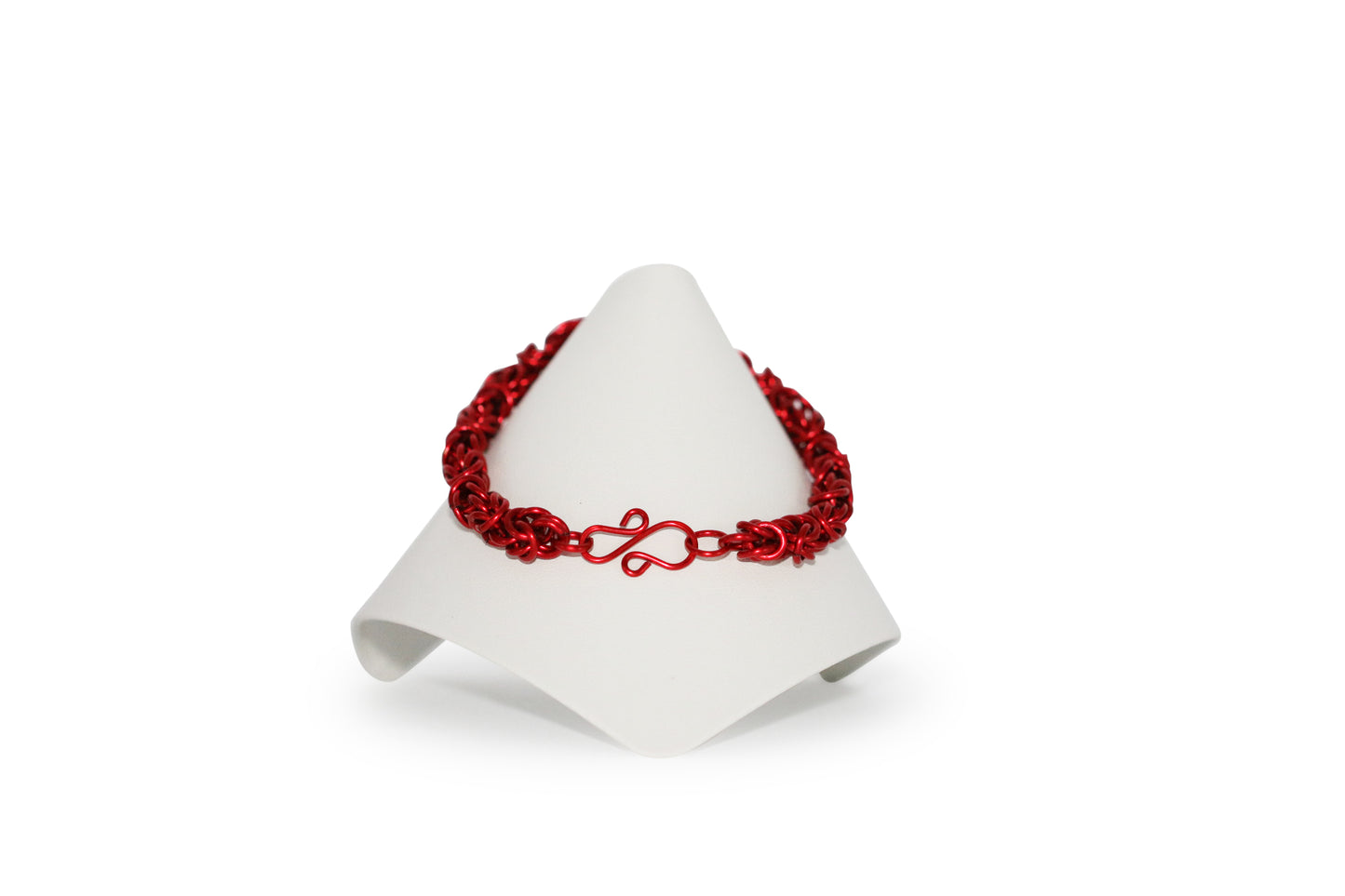 Red Byzantine 7-3/4" Bracelet