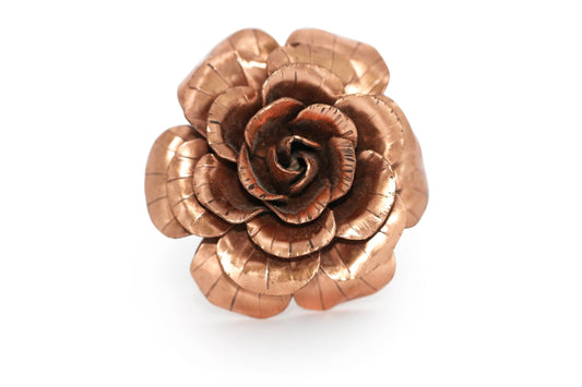 Handcrafted Copper Rose - Annabel's Jewelry & Leather