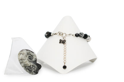 Tourmalinated Quartz 7 1/2" Bracelet
