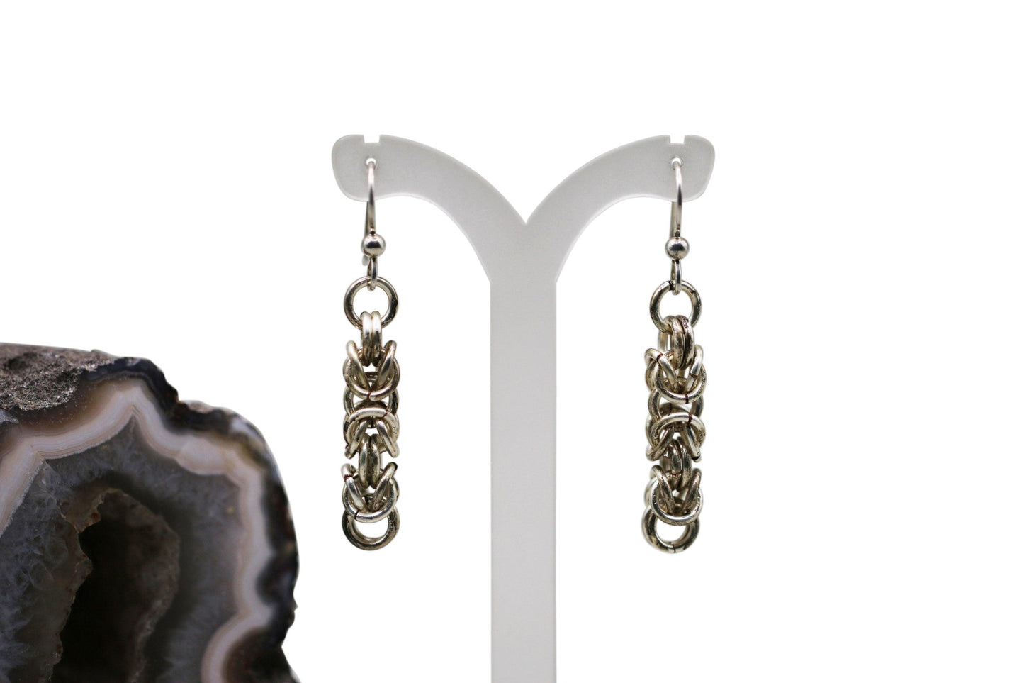 Silver Byzantine Earrings