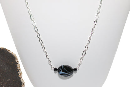 Onyx Gemstone 24" Necklace