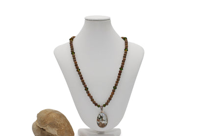 Agate Cabochon 24" Necklace