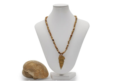 Fossil Horn Coral 22" Necklace