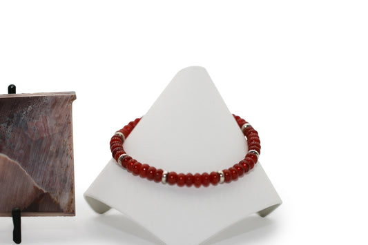 Carnelian 7-3/4" Bracelet