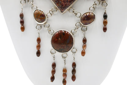 Agate Cabochons 24" Necklace