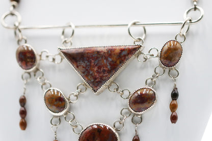 Agate Cabochons 24" Necklace