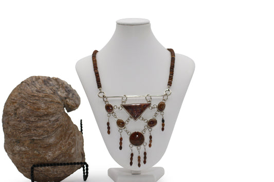 Agate Cabochons 24" Necklace