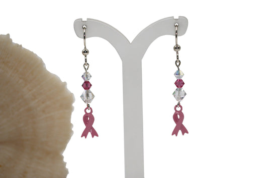 Breast Cancer Awareness Earrings