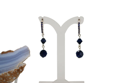 Indigo Crystals Silver Set