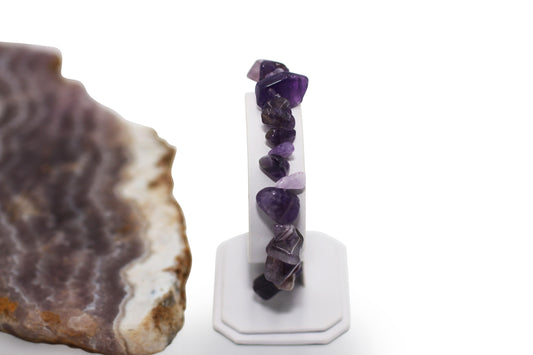 Amethyst 7" Stretchy Bracelet
