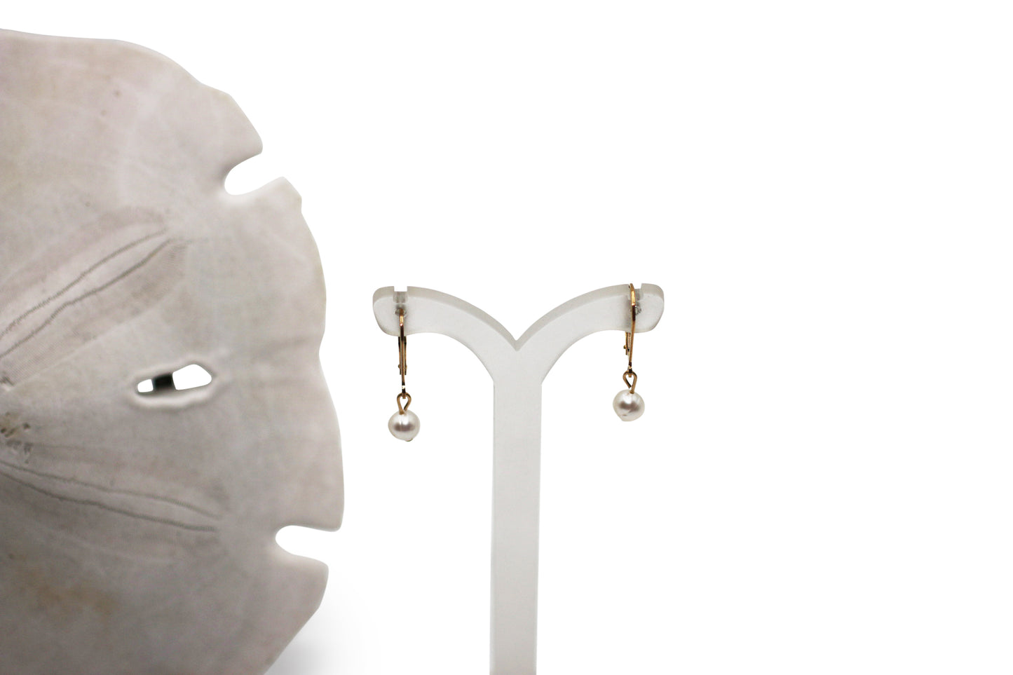 Cultured Pearl Gold Earrings