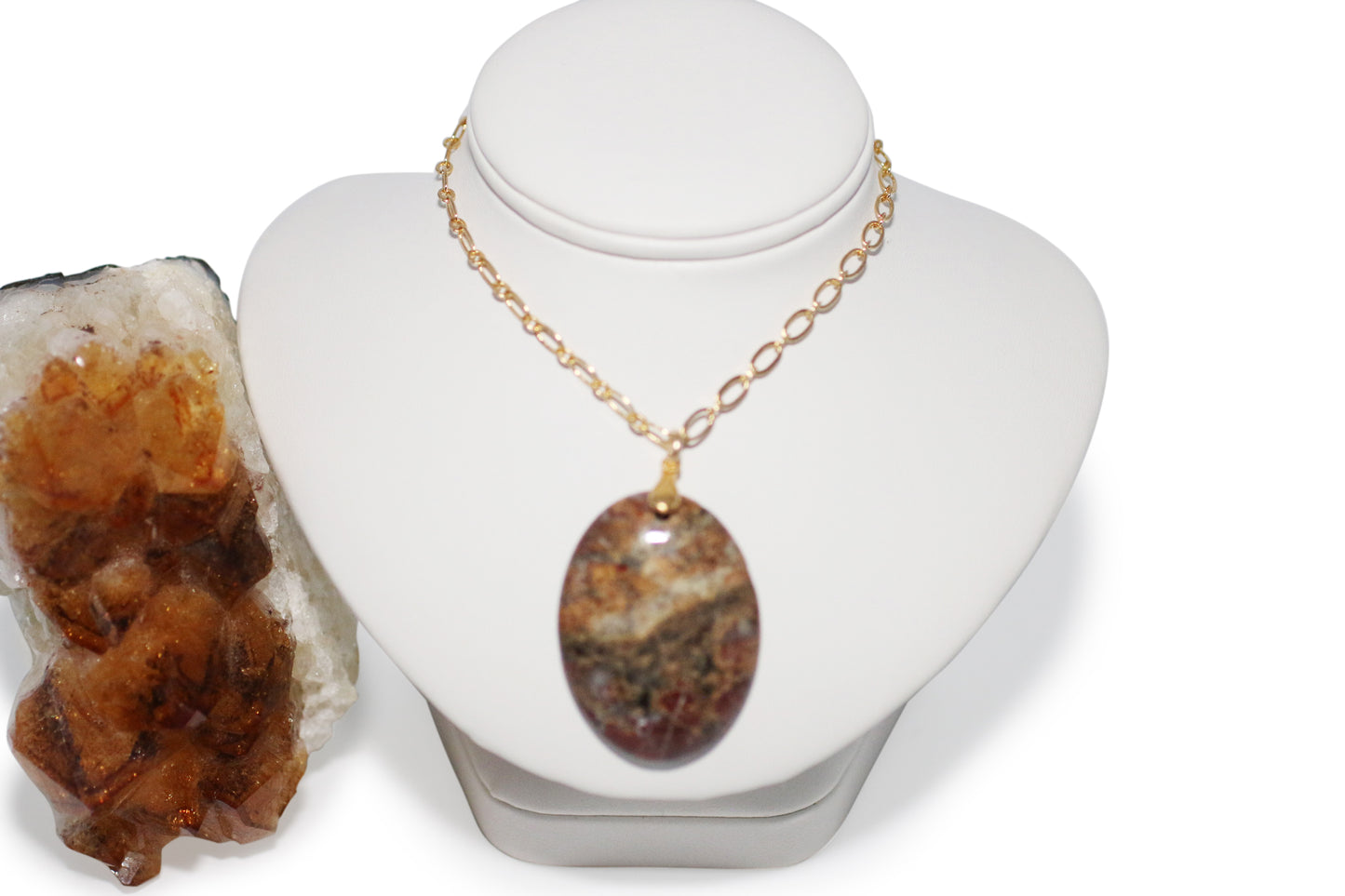 Jasper Gemstone 22" Necklace
