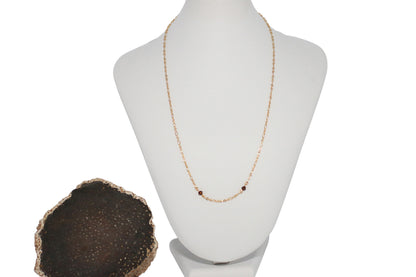 Smoke Topaz Crystals 20" Necklace
