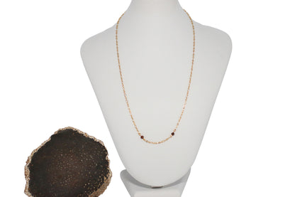 Smoke Topaz Crystals 20" Necklace