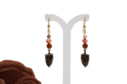 Fall Mix Pinecone Earrings