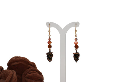 Fall Mix Pinecone Earrings