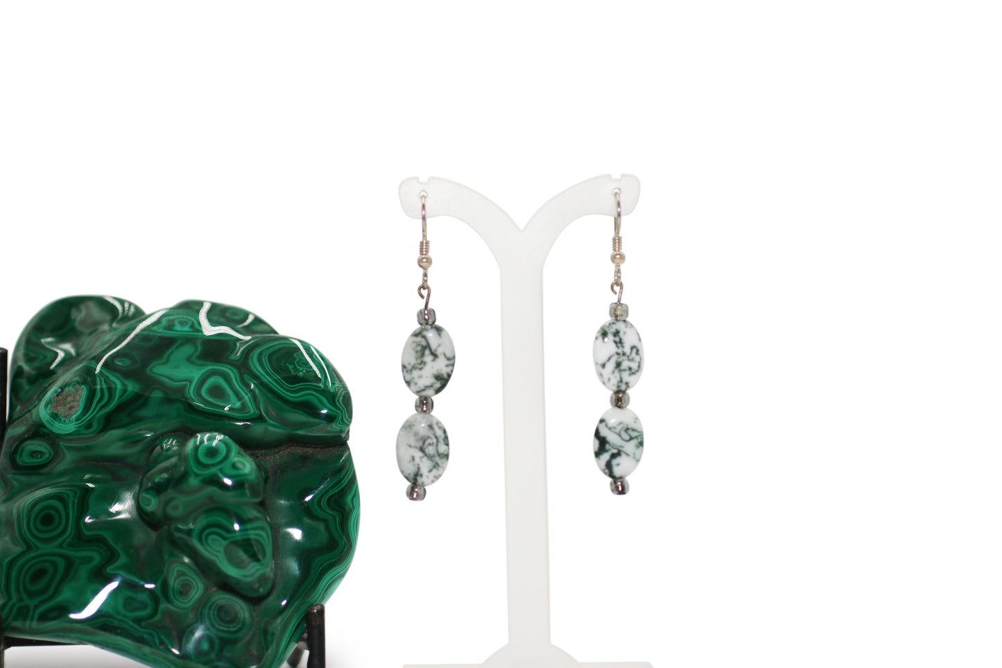 Tree Agate Earrings