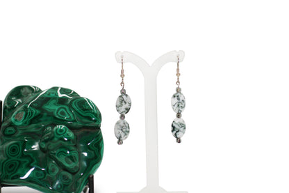Tree Agate Earrings