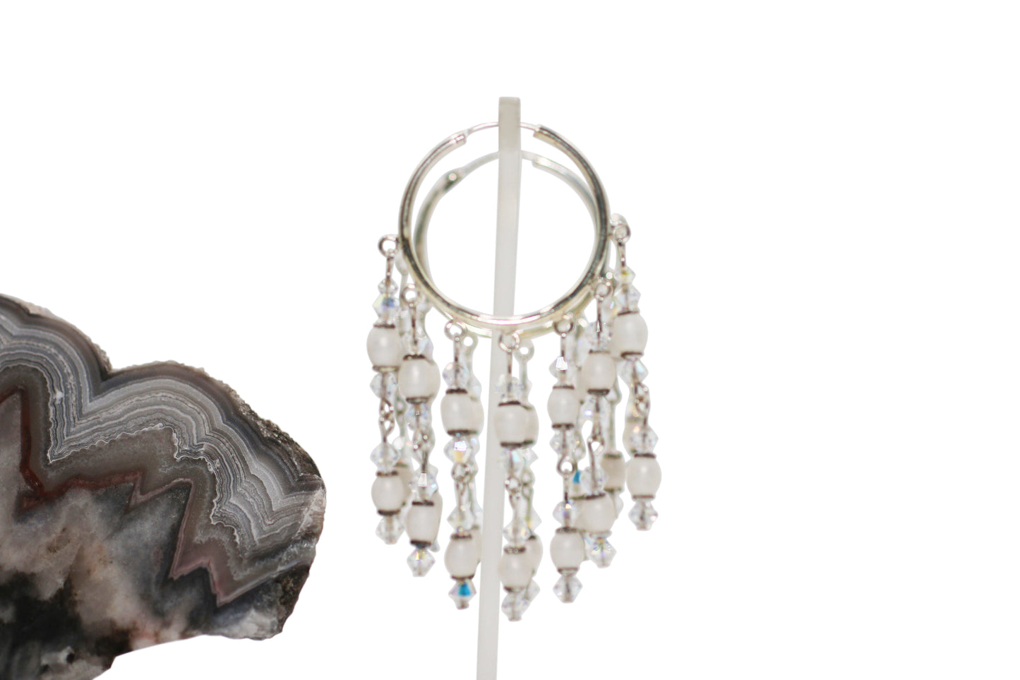Freshwater Pearls Hoop Earrings