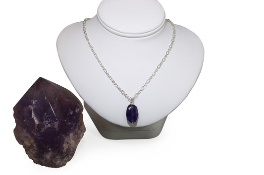 Amethyst Gemstone 18" Necklace