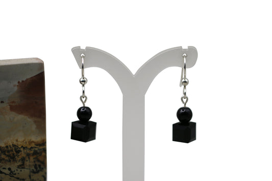 Obsidian Gemstones Earrings