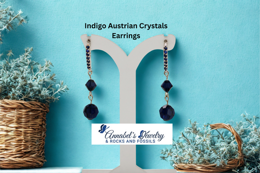 Indigo Crystals Silver Set