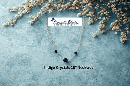 Indigo Crystals 18" Necklace