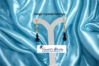 Indigo Crystals Earrings