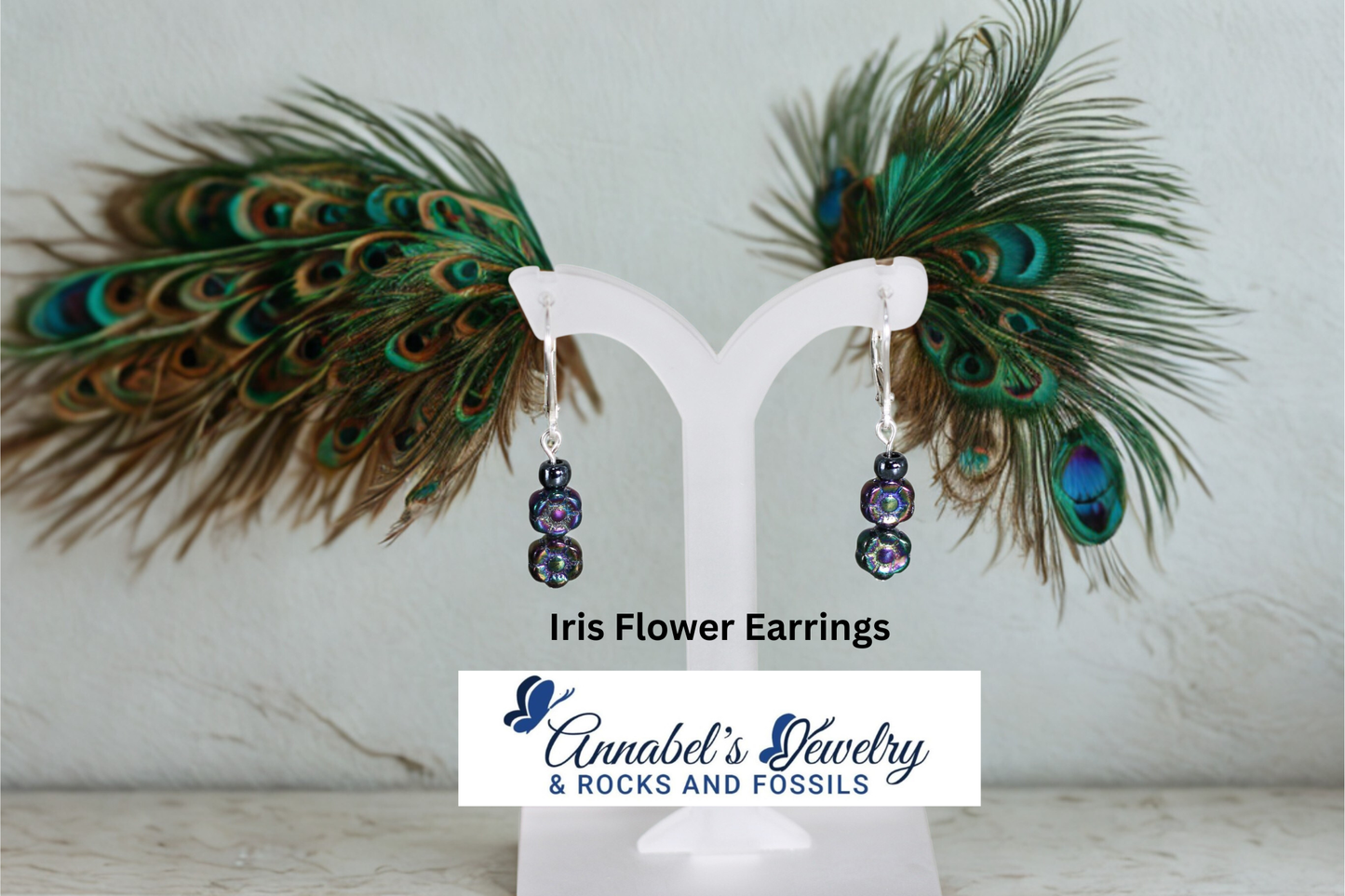 Iris Flower Earrings
