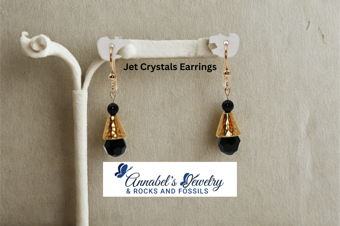 Jet Crystals Earrings