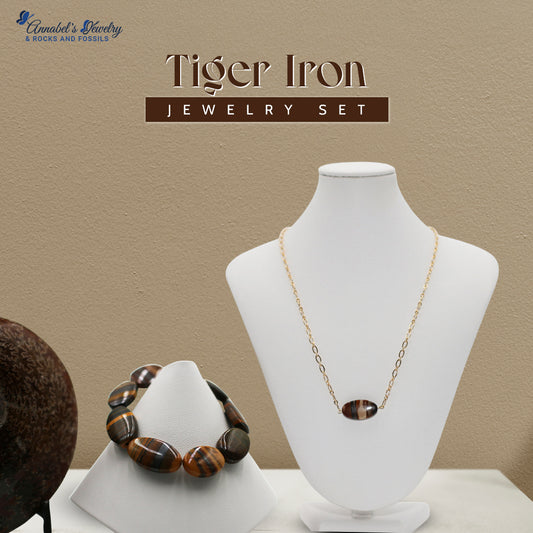 Tiger Iron Jewelry Set