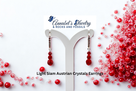 Light Siam Crystals Earrings