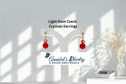 Light Siam Crystals Earrings