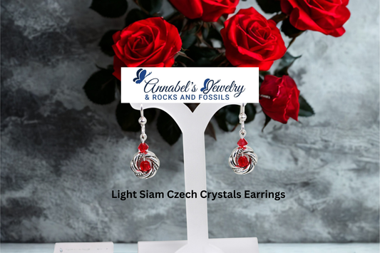 Light Siam Crystals Earrings