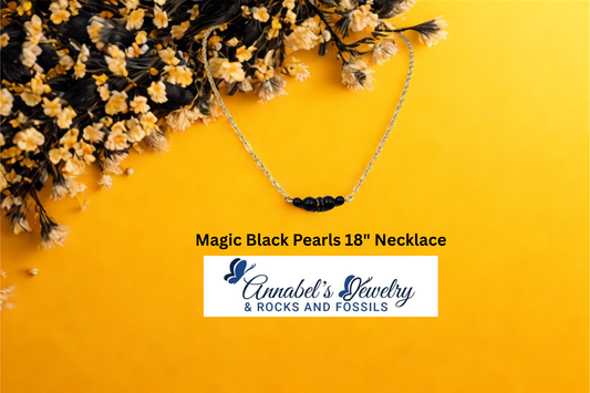 Magic Black Pearls Gold Set