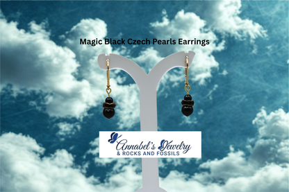 Magic Black Pearls Gold Set