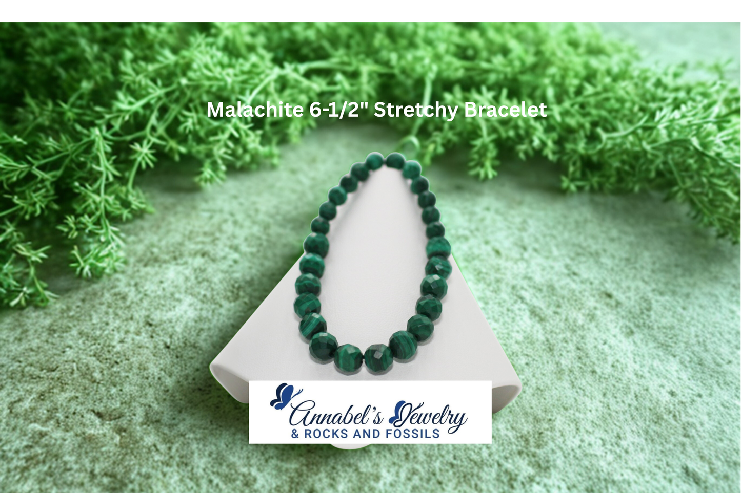 Malachite 6-1/2" Stretchy Bracelet