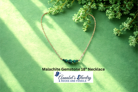 Malachite Gemstone 18" Necklace