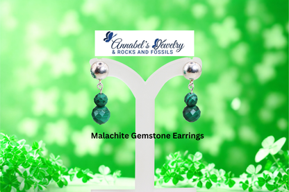 Malachite Gemstone Earrings