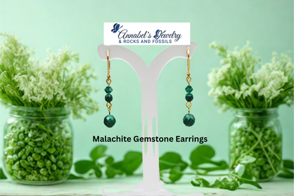 Malachite Gemstones Earrings